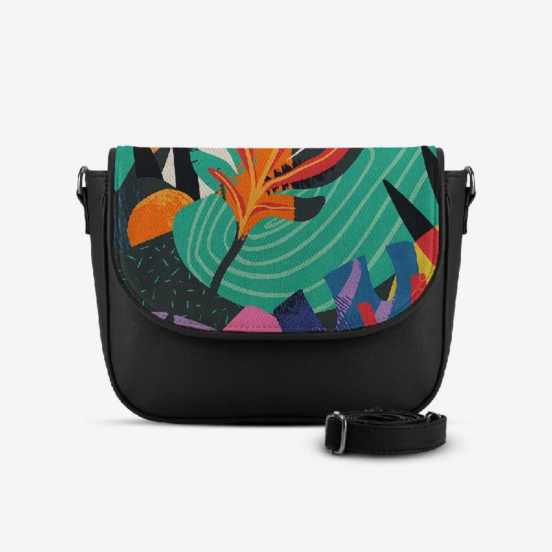Black Messenger Crossbody Colored Flowers Premium Quality Bags At Affordable Prices Black Messenger Crossbody Colored Flowers Premium Quality Bags At Affordable Prices