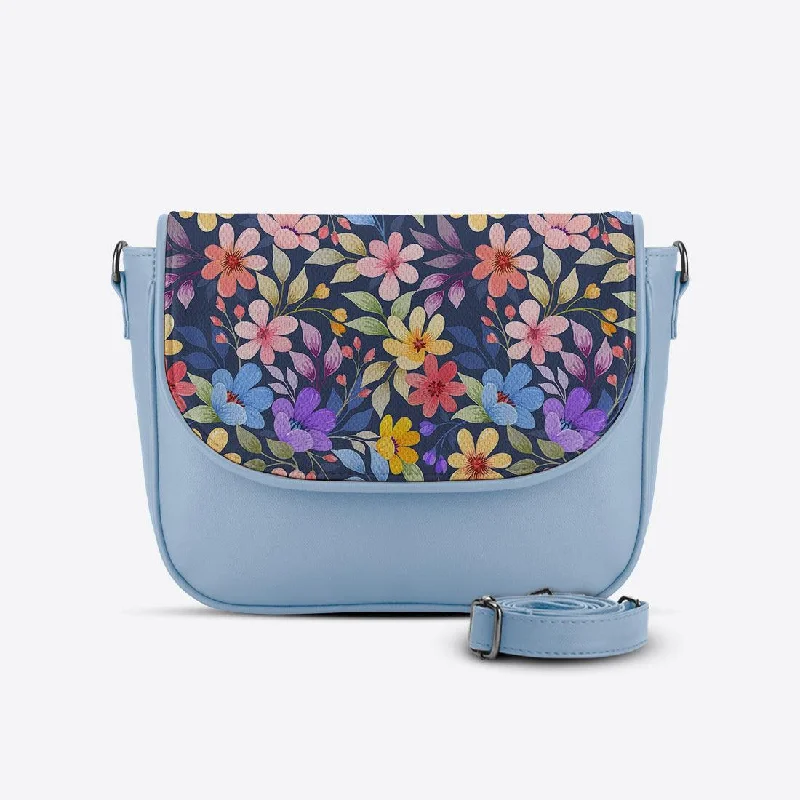 Blue Messenger Crossbody floral Trendy Purses At Unbeatable Discounts
