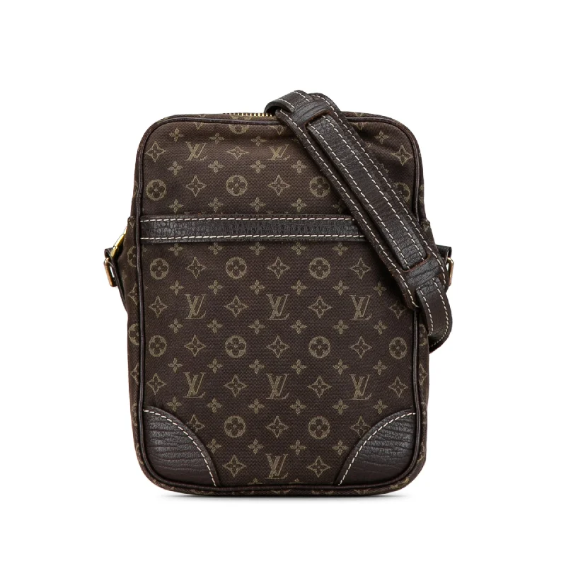 Brown Louis Vuitton Monogram Mini Lin Danube Crossbody Bag