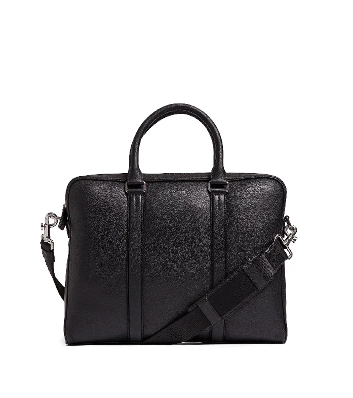Charles slim, 14" briefcase in grained leather Statement Bags, Shop Today