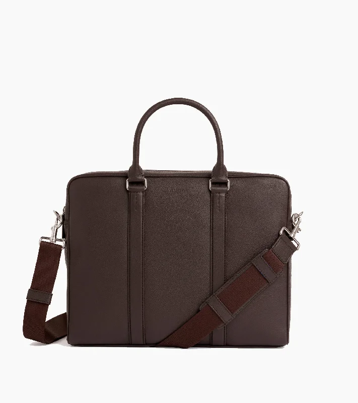 Charles slim, 14" briefcase in grained leather Elegant Bags With Limited Stock Available Charles slim, 14" briefcase in grained leather Elegant Bags With Limited Stock Available