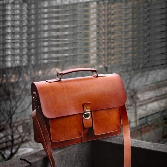Cool Brown Handmade Leather Mens Briefcase Messenger Bag School Bag for men Elegant Totes At Limited-Time Prices Cool Brown Handmade Leather Mens Briefcase Messenger Bag School Bag for men Elegant Totes At Limited-Time Prices