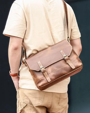 Cool Brown Leather Mens Small Courier Bags Vintage Brown Messenger Bag Postman Bag For Men Everyday Elegance At Special Prices Cool Brown Leather Mens Small Courier Bags Vintage Brown Messenger Bag Postman Bag For Men Everyday Elegance At Special Prices