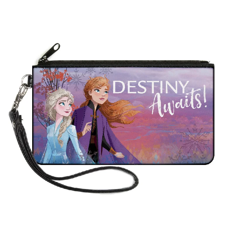 Canvas Zipper Wallet - LARGE - Frozen II Elsa and Anna Pose DESTINY AWAITS! Purples Pinks Blues White Big Savings On Totes, Crossbody Bags, And More Canvas Zipper Wallet - LARGE - Frozen II Elsa and Anna Pose DESTINY AWAITS! Purples Pinks Blues White Big Savings On Totes, Crossbody Bags, And More
