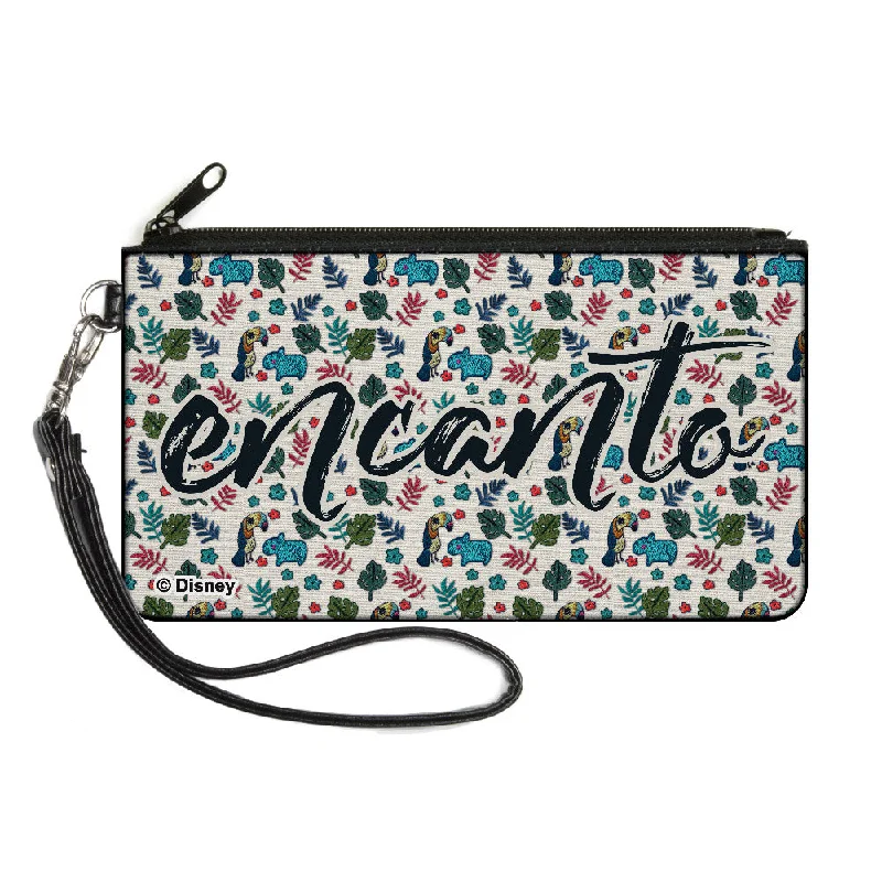 Canvas Zipper Wallet - LARGE - ENCANTO Script Logo White Must-Have Bags, Big Discounts Canvas Zipper Wallet - LARGE - ENCANTO Script Logo White Must-Have Bags, Big Discounts