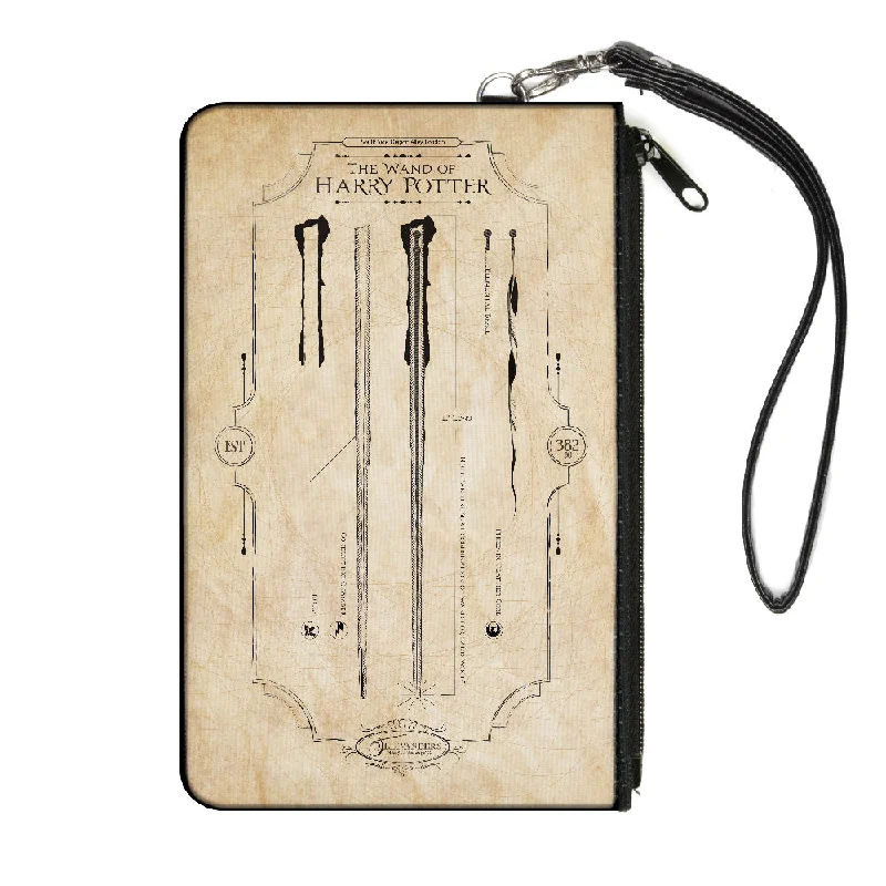 Canvas Zipper Wallet - LARGE - Harry Potter THE WAND OF POTTER Anatomy Tans Black Handbag Deals For Every Occasion Canvas Zipper Wallet - LARGE - Harry Potter THE WAND OF POTTER Anatomy Tans Black Handbag Deals For Every Occasion