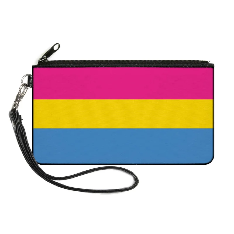 Canvas Zipper Wallet - LARGE - Flag Pansexual Pink Yellow Blue Stylish Bags At Unbeatable Prices Canvas Zipper Wallet - LARGE - Flag Pansexual Pink Yellow Blue Stylish Bags At Unbeatable Prices