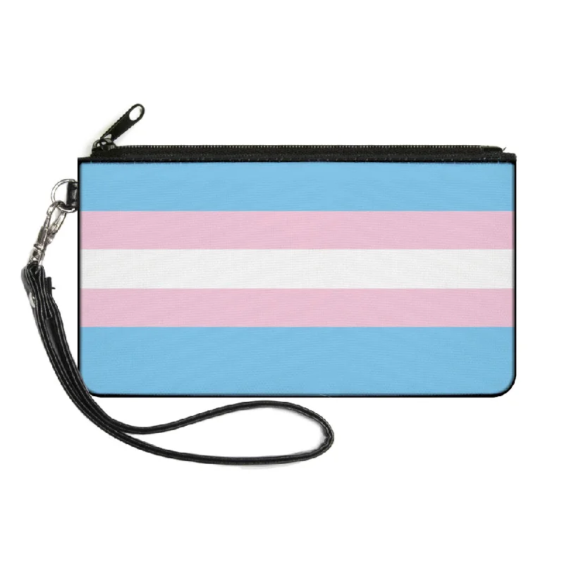 Canvas Zipper Wallet - LARGE - Flag Transgender Baby Blue Baby Pink White Upgrade Your Look With Our Bag Sale Canvas Zipper Wallet - LARGE - Flag Transgender Baby Blue Baby Pink White Upgrade Your Look With Our Bag Sale
