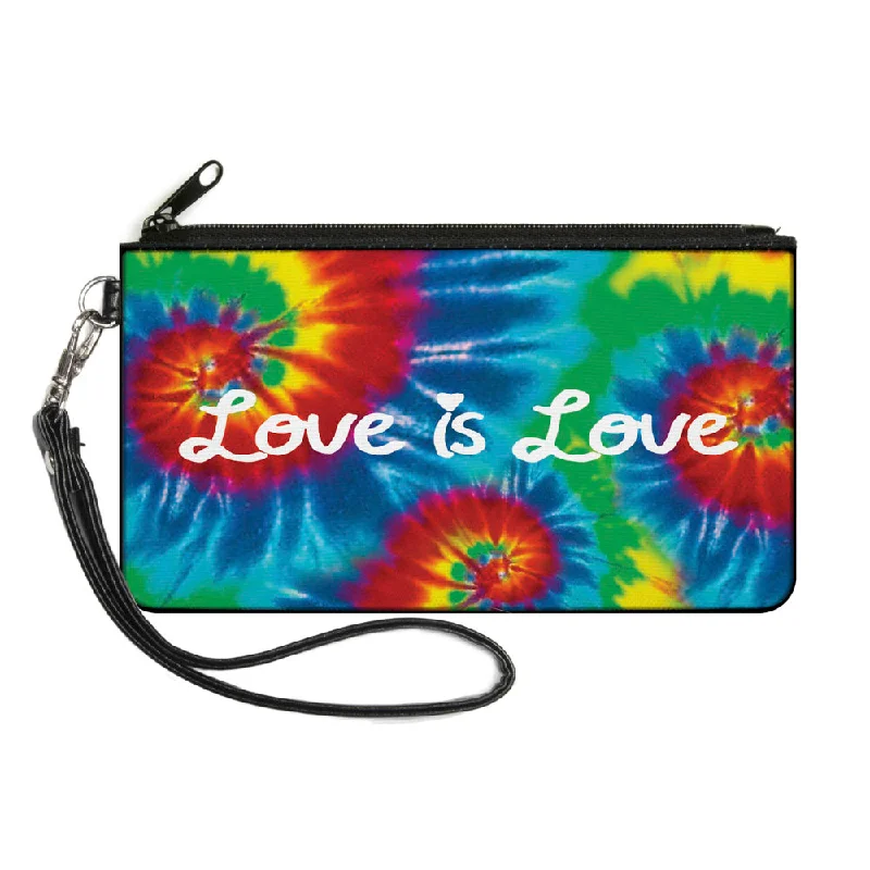 Canvas Zipper Wallet - LARGE - LOVE IS LOVE BD Tie Dye White Grab Stylish Bags Before They're Gone Canvas Zipper Wallet - LARGE - LOVE IS LOVE BD Tie Dye White Grab Stylish Bags Before They're Gone