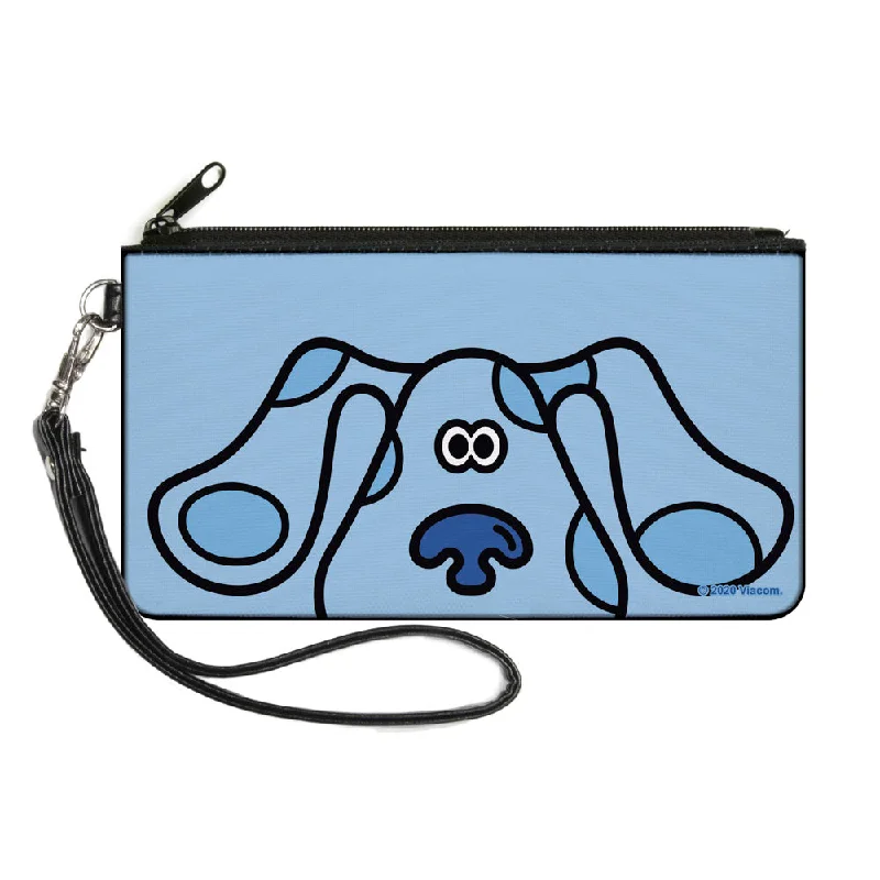 Canvas Zipper Wallet - SMALL - Blue's Clues Blue Face Blues Affordable Elegance With High-Quality Bags Canvas Zipper Wallet - SMALL - Blue's Clues Blue Face Blues Affordable Elegance With High-Quality Bags