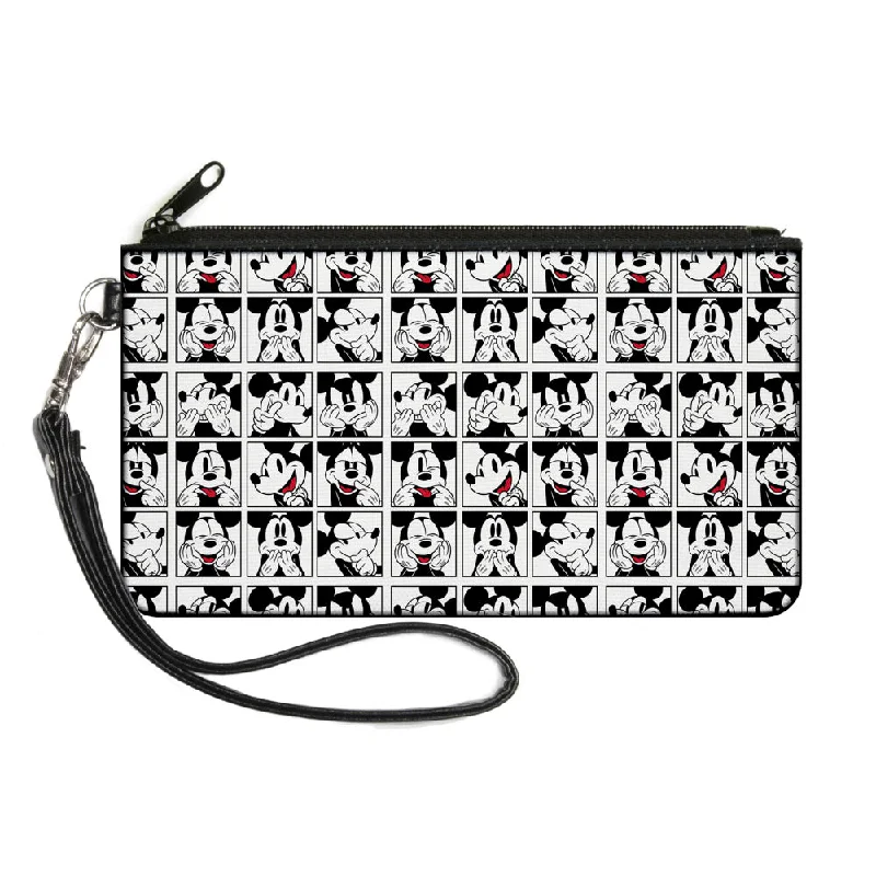 Canvas Zipper Wallet - SMALL - Mickey Mouse Expression Blocks White Black Red Best Bag Sale Of The Season Canvas Zipper Wallet - SMALL - Mickey Mouse Expression Blocks White Black Red Best Bag Sale Of The Season