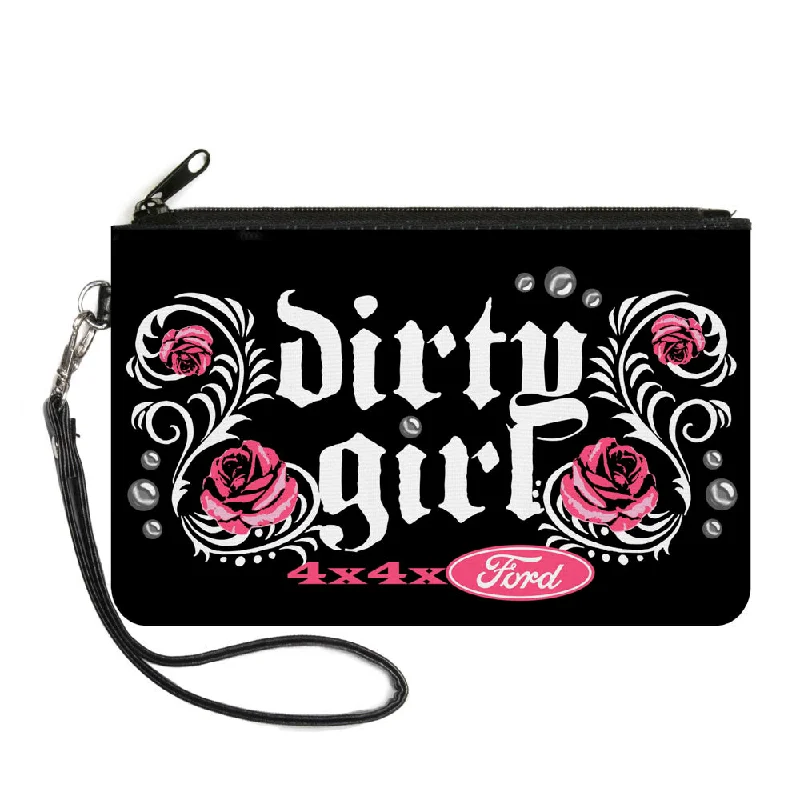Canvas Zipper Wallet - SMALL - Floral DIRTY GIRL 4x4xFORD Black White Pink Statement Bags At Unbelievable Discounts – Shop Today Canvas Zipper Wallet - SMALL - Floral DIRTY GIRL 4x4xFORD Black White Pink Statement Bags At Unbelievable Discounts – Shop Today