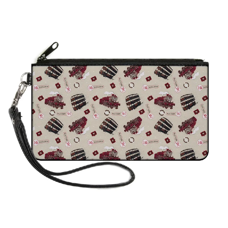 Canvas Zipper Wallet - SMALL - Harry Potter Hogwarts Express Knight Bus Collage Beige Reds Timeless Bags, Flash Sale Canvas Zipper Wallet - SMALL - Harry Potter Hogwarts Express Knight Bus Collage Beige Reds Timeless Bags, Flash Sale