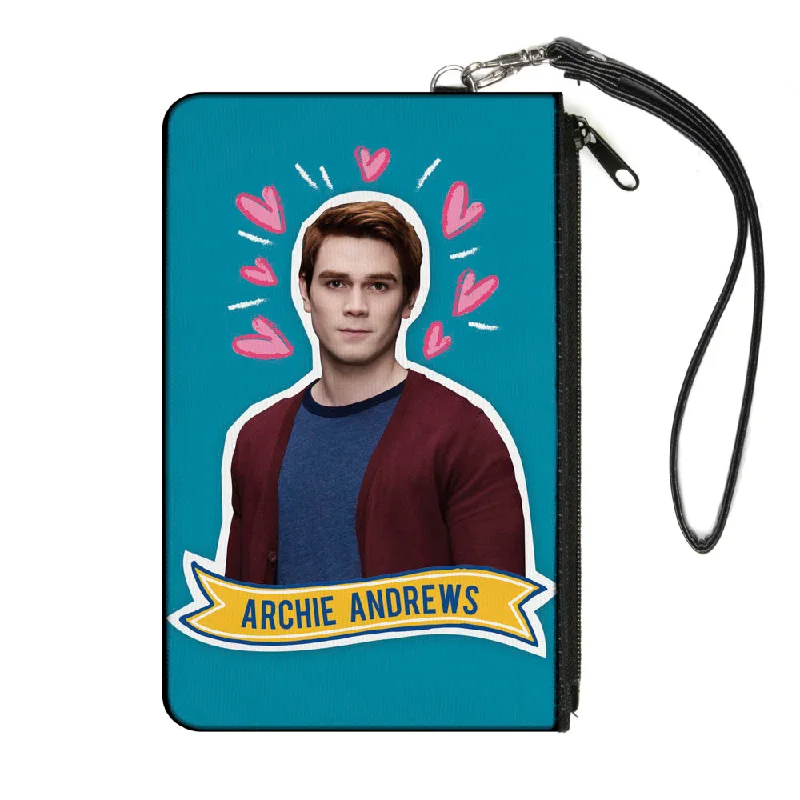 Canvas Zipper Wallet - SMALL - Riverdale ARCHIE ANDREWS Pose Hearts Doodle Blue White Pinks Stylish And Durable Handbags At Great Value Canvas Zipper Wallet - SMALL - Riverdale ARCHIE ANDREWS Pose Hearts Doodle Blue White Pinks Stylish And Durable Handbags At Great Value