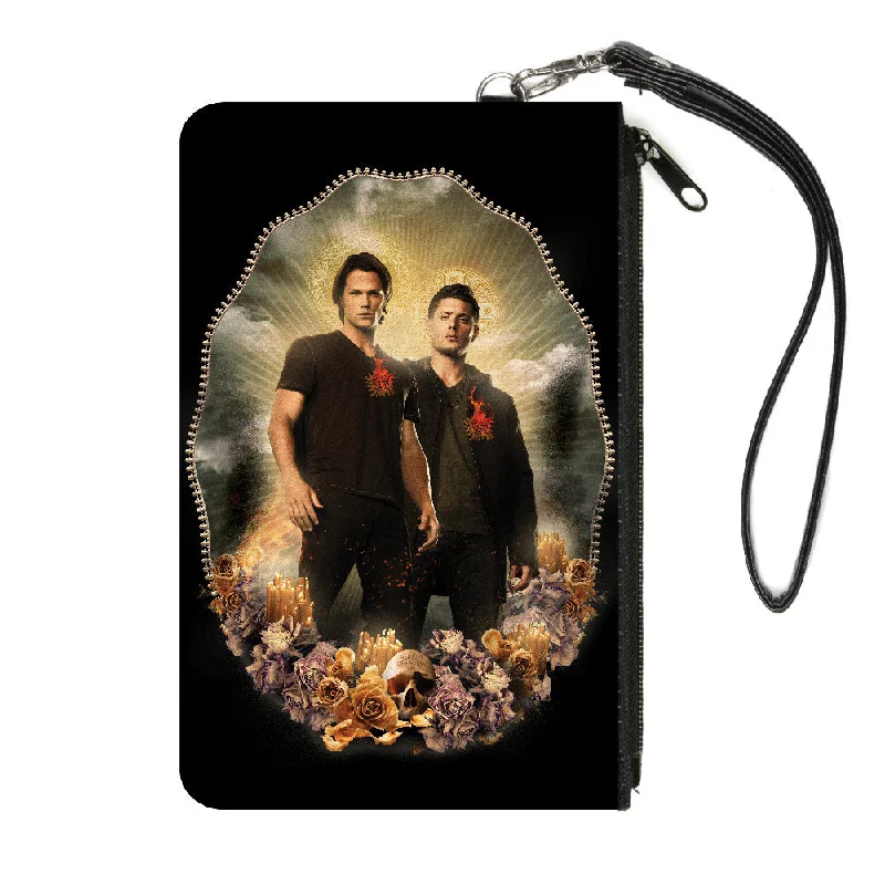Canvas Zipper Wallet - SMALL - Supernatural Sam and Dean Winchester Saints and Sinners Pose Elegant Totes At Limited-Time Prices Canvas Zipper Wallet - SMALL - Supernatural Sam and Dean Winchester Saints and Sinners Pose Elegant Totes At Limited-Time Prices