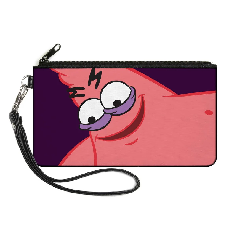 Canvas Zipper Wallet - SMALL - Sponge Bob Savage Patrick Pose Purple Fashionable Crossbody Bags At Special Offers Canvas Zipper Wallet - SMALL - Sponge Bob Savage Patrick Pose Purple Fashionable Crossbody Bags At Special Offers