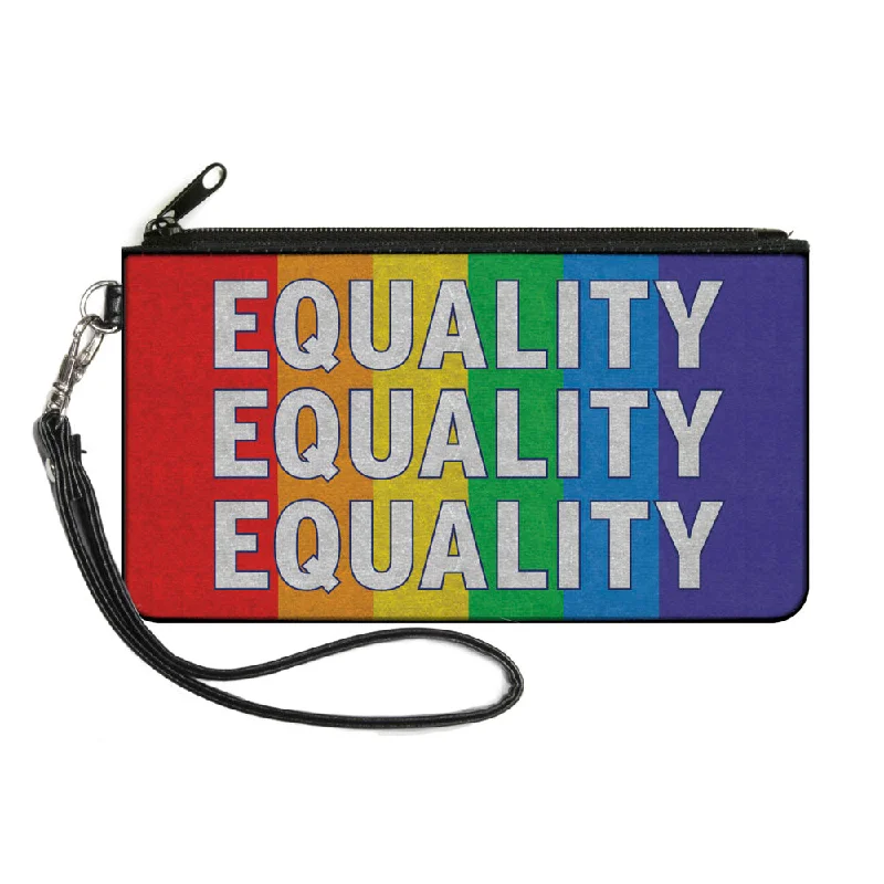 Canvas Zipper Wallet - SMALL - EQUALITY Blocks Rainbow Blue White Limited-Stock Bag Clearance – Hurry Canvas Zipper Wallet - SMALL - EQUALITY Blocks Rainbow Blue White Limited-Stock Bag Clearance – Hurry