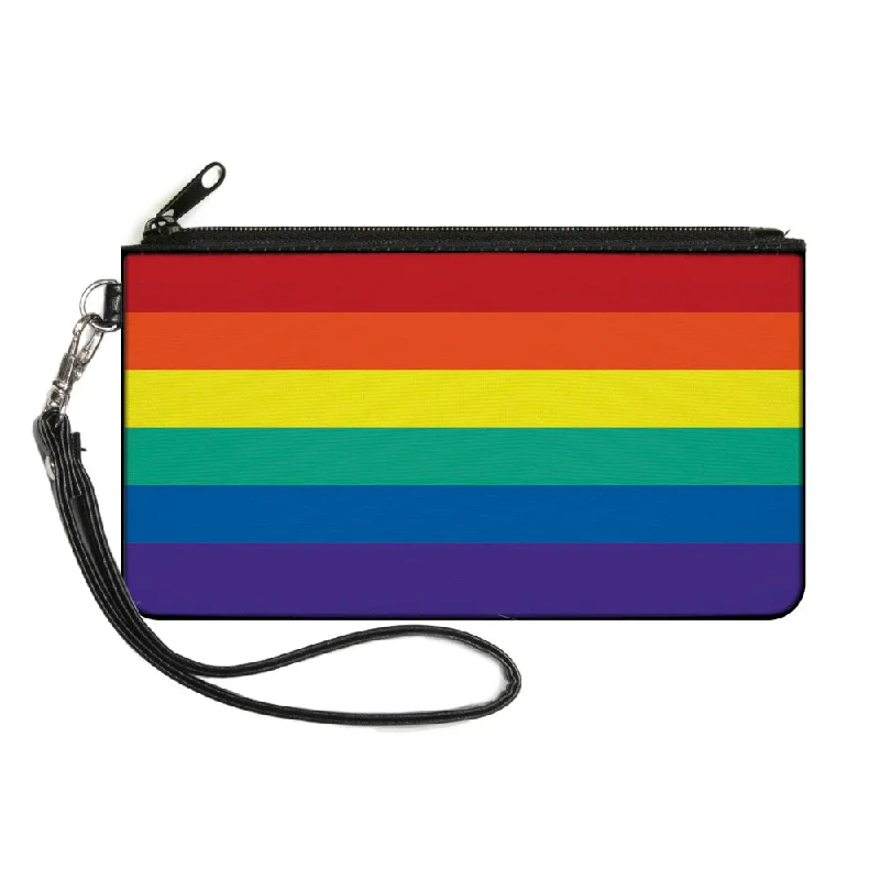 Canvas Zipper Wallet - SMALL - Rainbow Print The Handbag Sale You've Been Waiting For Canvas Zipper Wallet - SMALL - Rainbow Print The Handbag Sale You've Been Waiting For