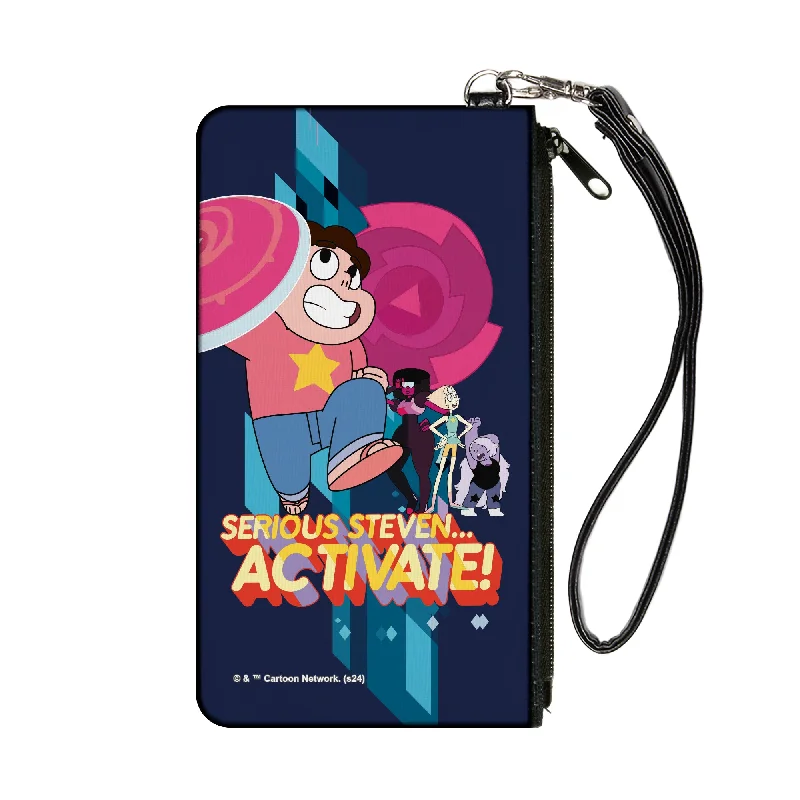 Canvas Zipper Wallet - SMALL - Steven Universe SERIOUS STEVEN…ACTIVATE Group Pose Blues