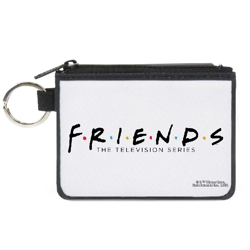 Canvas Zipper Wallet - MINI X-SMALL - FRIENDS-THE TELEVISION SERIES Logo White Black Multi Color Chic And Affordable Bags – Grab Yours Today Canvas Zipper Wallet - MINI X-SMALL - FRIENDS-THE TELEVISION SERIES Logo White Black Multi Color Chic And Affordable Bags – Grab Yours Today