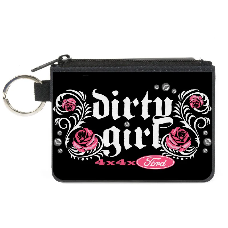 Canvas Zipper Wallet - MINI X-SMALL - Floral DIRTY GIRL 4x4xFORD Black White Pink Stylish And Functional Bags Now At Reduced Rates Canvas Zipper Wallet - MINI X-SMALL - Floral DIRTY GIRL 4x4xFORD Black White Pink Stylish And Functional Bags Now At Reduced Rates
