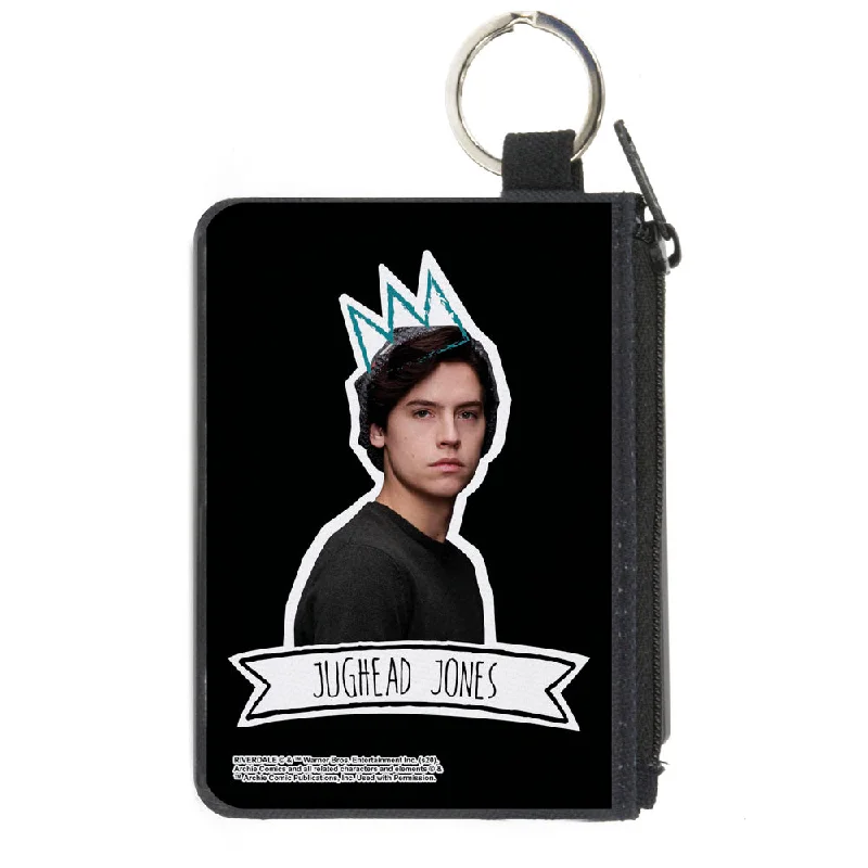Canvas Zipper Wallet - MINI X-SMALL - Riverdale JUGHEAD JONES Crown Pose Fashionable Handbags At Must-Have Prices Canvas Zipper Wallet - MINI X-SMALL - Riverdale JUGHEAD JONES Crown Pose Fashionable Handbags At Must-Have Prices