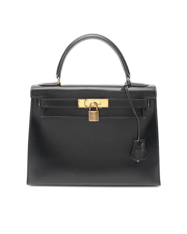 Box Calf Leather Kelly Sellier Bag with Metal Lock Closure Stylish Bags, Unbeatable Prices Box Calf Leather Kelly Sellier Bag with Metal Lock Closure Stylish Bags, Unbeatable Prices