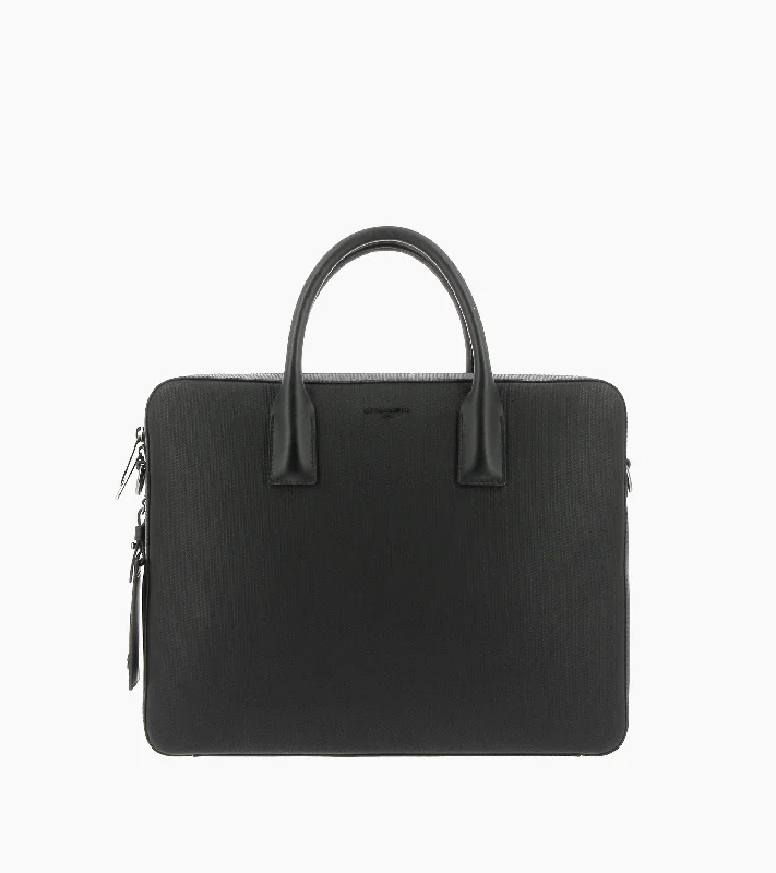 Emile 14" briefcase in signature T leather Elegant Purses At Clearance Prices
