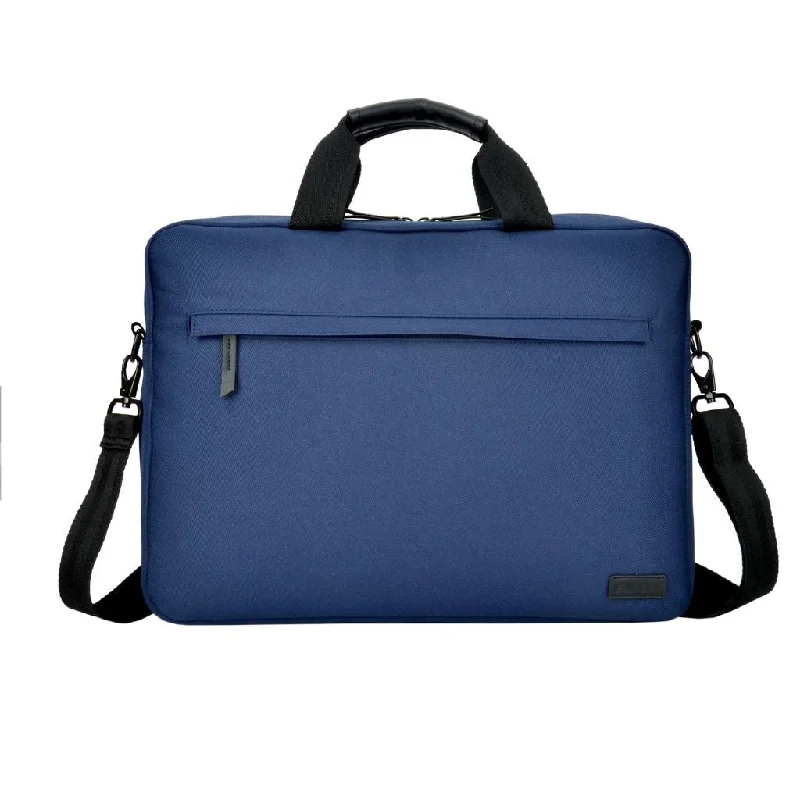 Evol 15.6″ Laptop Brief Shoulder Bag - Recycled Material - Navy