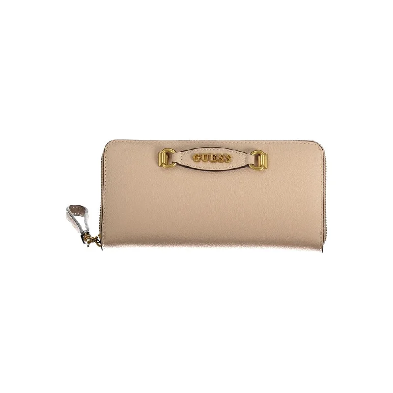 Guess Jeans Beige Polyethylene Wallet