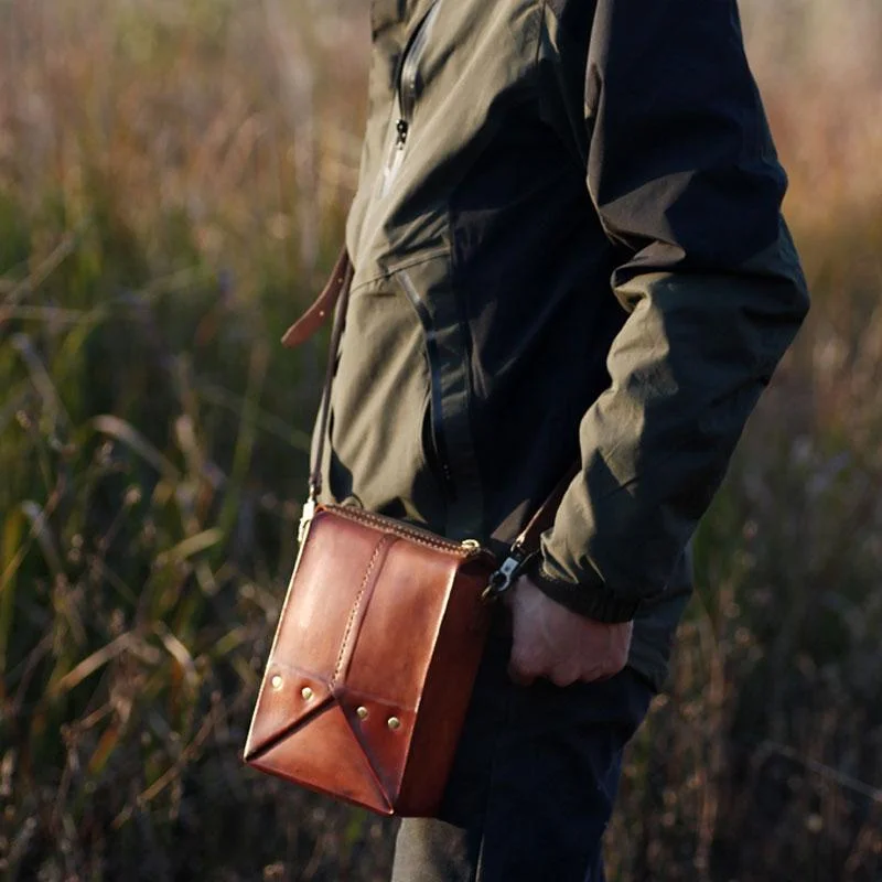 Handmade Vintage Brown Leather Mens Box Bag Shoulder Bag Messenger Bag for Men The Best Handbag Sale Of The Season Handmade Vintage Brown Leather Mens Box Bag Shoulder Bag Messenger Bag for Men The Best Handbag Sale Of The Season