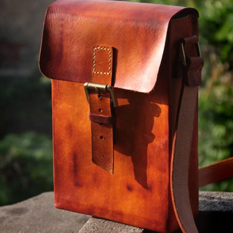 Handmade Vintage Leather Mens Messenger Bag Box Bag Brown Shoulder Bag for Men Final Call – Shop Stylish Bags Before They're Gone Handmade Vintage Leather Mens Messenger Bag Box Bag Brown Shoulder Bag for Men Final Call – Shop Stylish Bags Before They're Gone