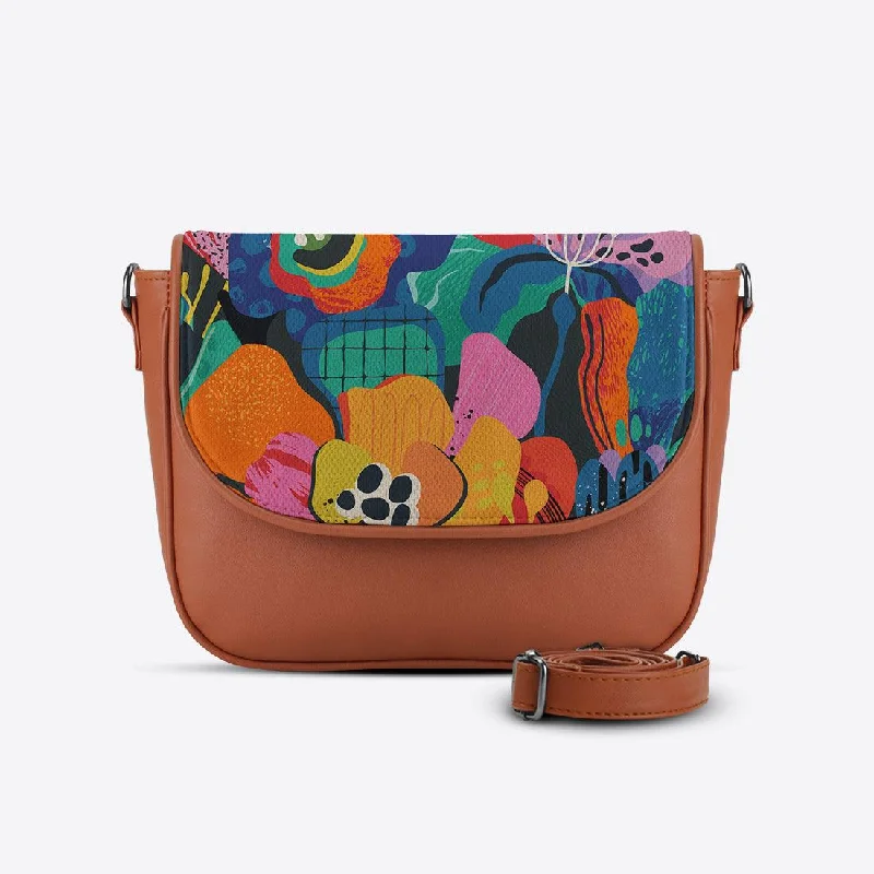 Havana Messenger Crossbody Abstract Art Timeless Handbags, Flash Sale