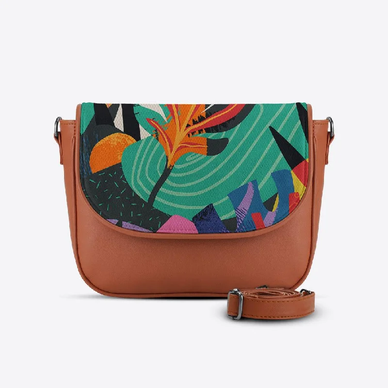 Havana Messenger Crossbody Big Flower Classic Totes, Exclusive Deals