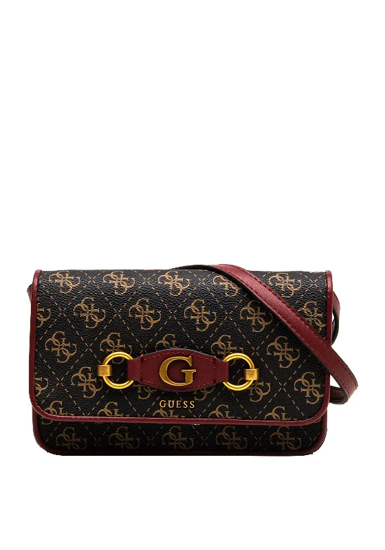 Guess Izzy 4G Logo Smartphone Crossbody Bag, Brown & Merlot Premium Bags At Special Prices Guess Izzy 4G Logo Smartphone Crossbody Bag, Brown & Merlot Premium Bags At Special Prices