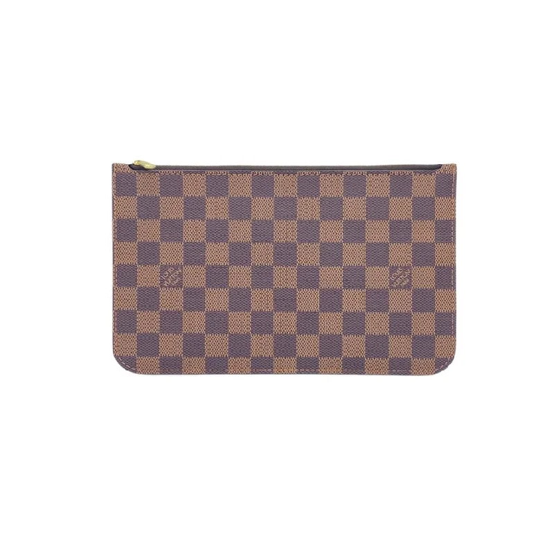 LOUIS VUITTON: Damier Ebene Neverfull Pochette