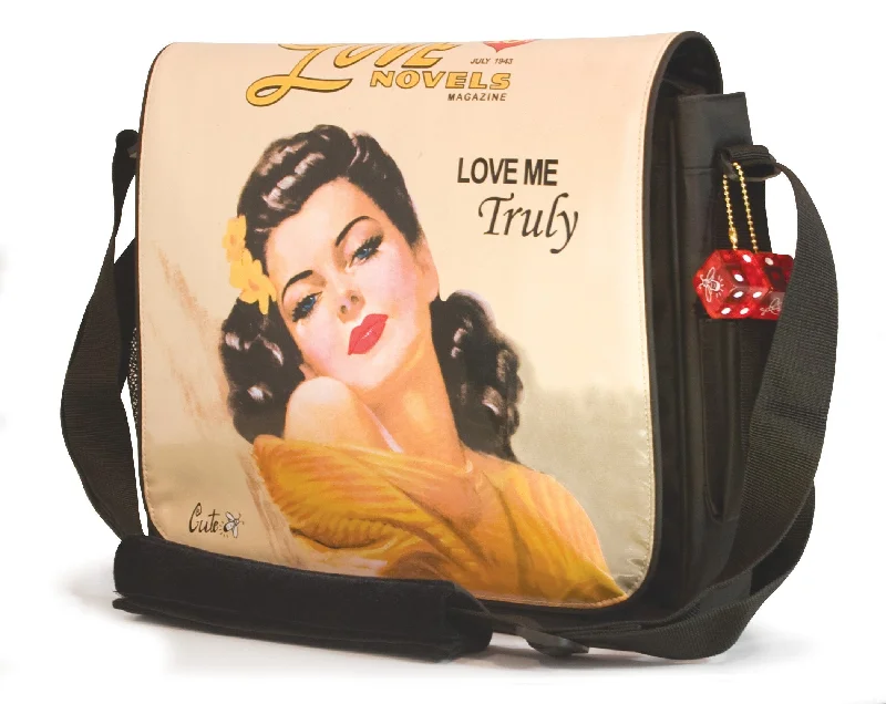 14.1" Maddie Powers Pulp Fiction Laptop Bag (Peach) Everyday Handbags At Wallet-Friendly Rates 14.1" Maddie Powers Pulp Fiction Laptop Bag (Peach) Everyday Handbags At Wallet-Friendly Rates