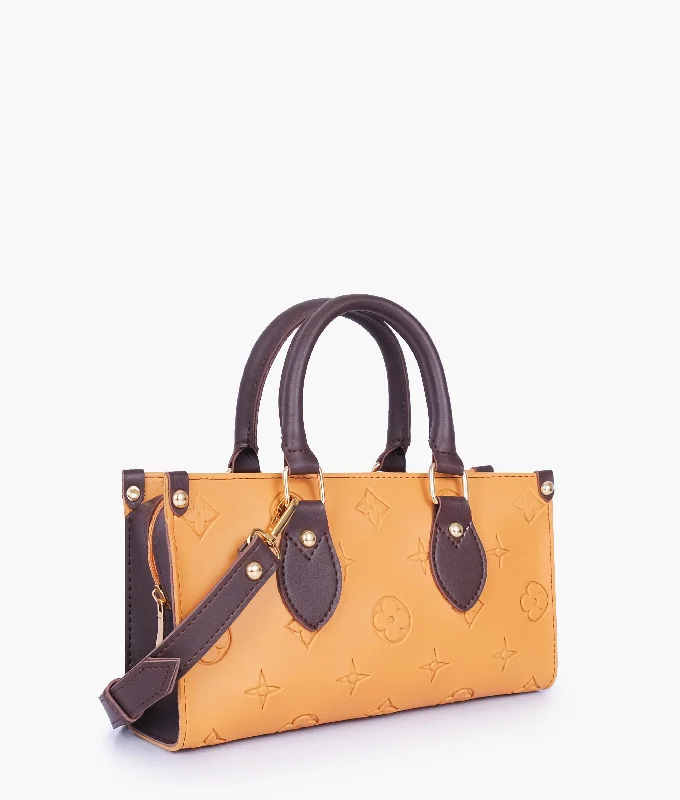 Mustard and dark brown on-the-go mini bag Unmissable Deals On Trendy Handbags