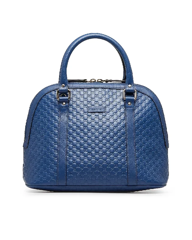 Gucci GG Marmont Mini Bag Blue Leather