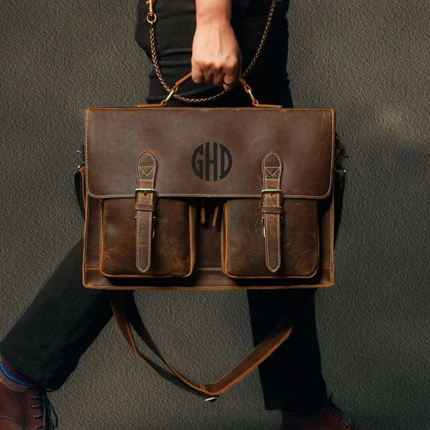 Personalized Leather Briefcase, Gifts for Him, Graduation Gift, Crossbody Laptop Bag, Christmas Gift For Men Stylish Bags At Unbeatable Prices Personalized Leather Briefcase, Gifts for Him, Graduation Gift, Crossbody Laptop Bag, Christmas Gift For Men Stylish Bags At Unbeatable Prices