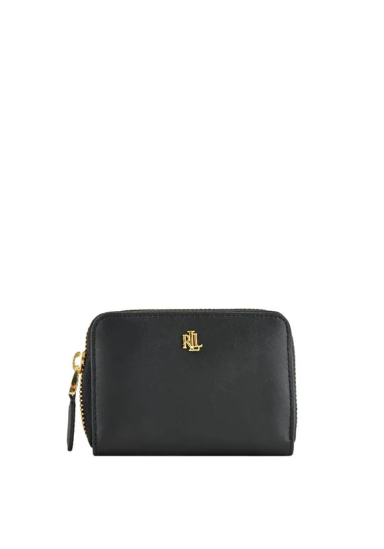 Ralph Lauren Small Zip Wallet, Black