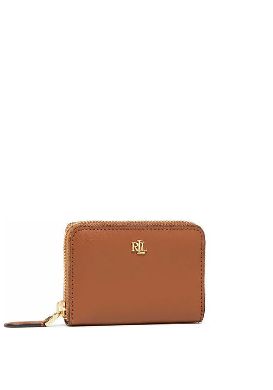 Ralph Lauren Small Zip Wallet, Tan