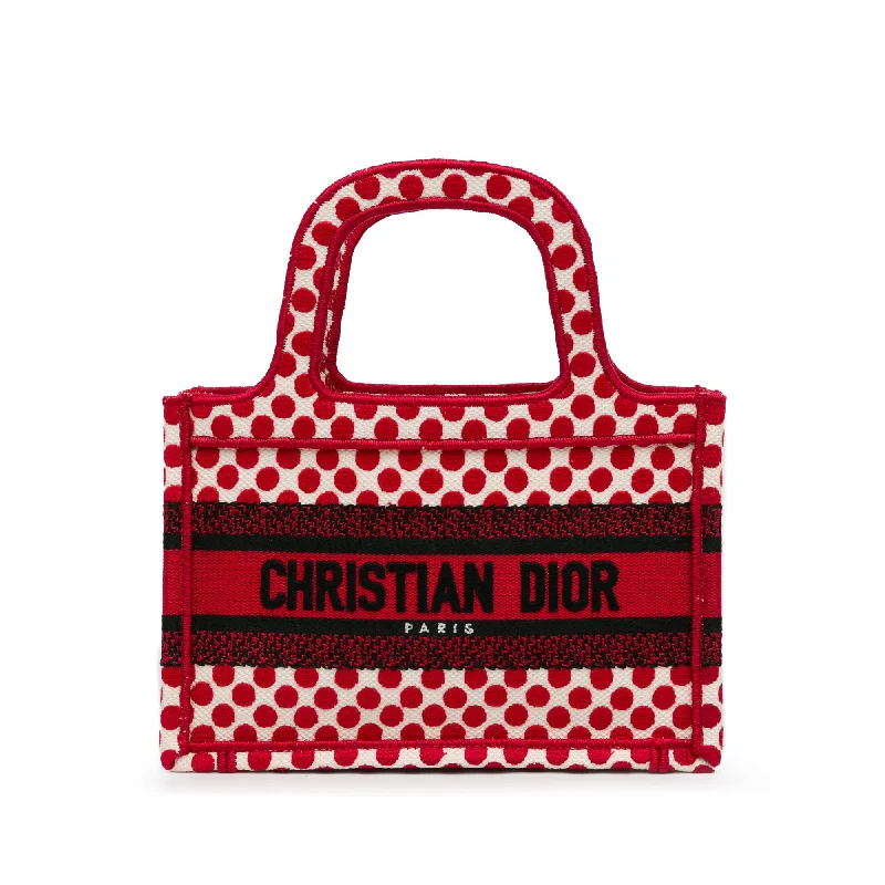 Red Dior Mini Dioramour Book Tote