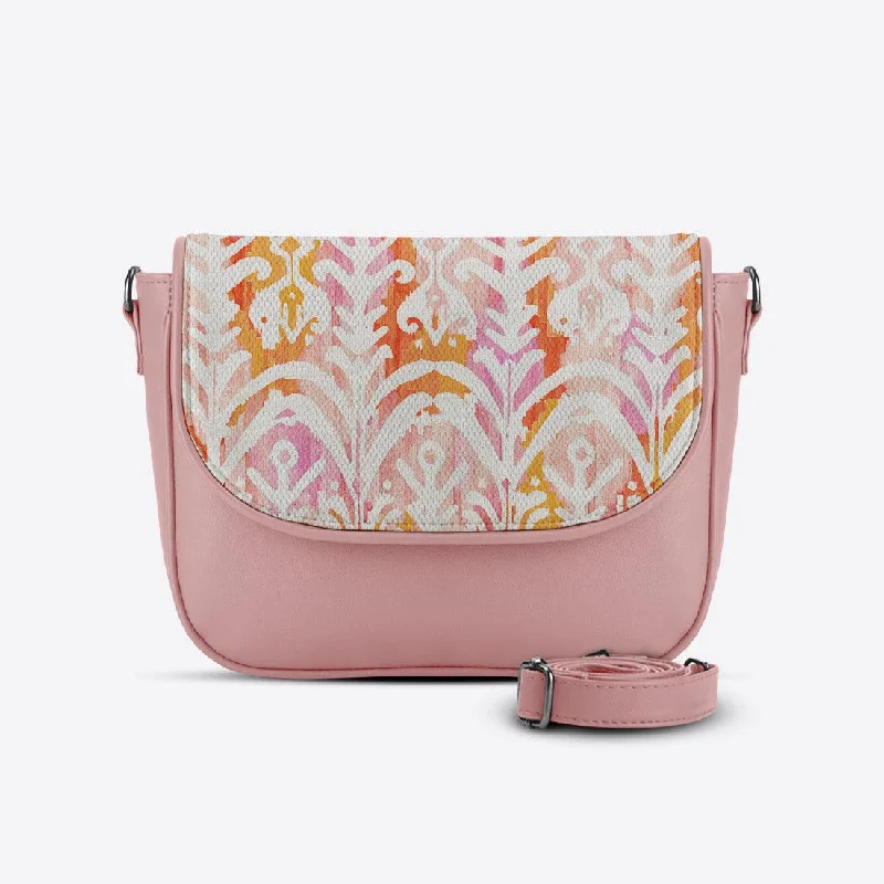 Rose Messenger Crossbody Rose ikat