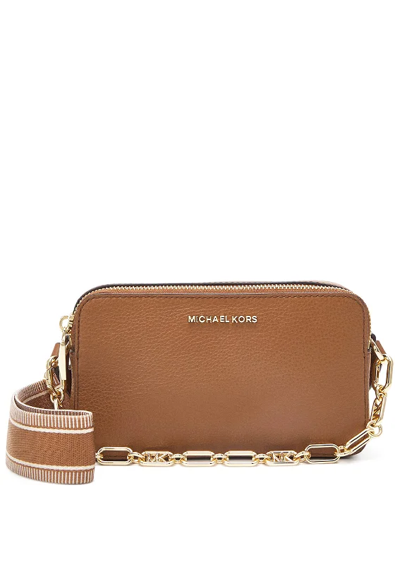 MICHAEL Michael Kors Small Double Zip Crossbody Camera Bag, Luggage