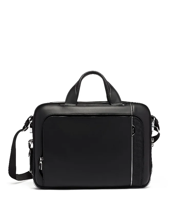 Tumi Arrivé Sadler Leather Brief