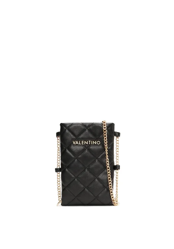 Valentino Ocarina Phone Holder Crossbody Bag, Black Elegant Purses, Shop & Save