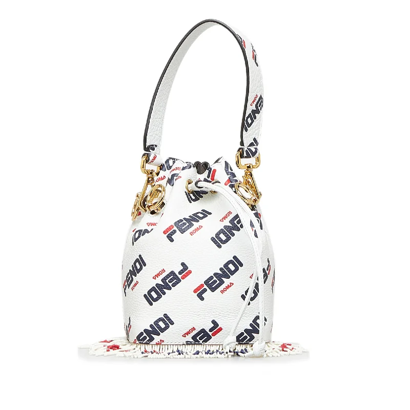 White Fendi Fendi X Fila Mania Mini Mon Tresor Bucket Bag Classic Totes, Exclusive Deals White Fendi Fendi X Fila Mania Mini Mon Tresor Bucket Bag Classic Totes, Exclusive Deals