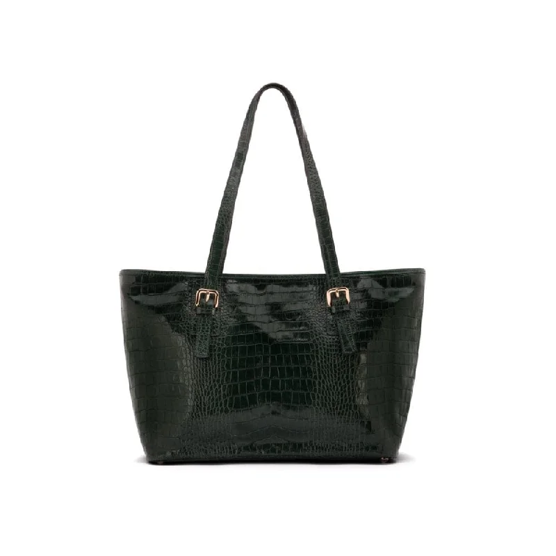 Women's 13" Laptop Workbag - Green Croc Designer Bags, Low Prices