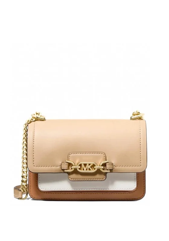 MICHAEL Michael Kors Extra Small Heather Colour-Block Crossbody Bag, Camel Multi